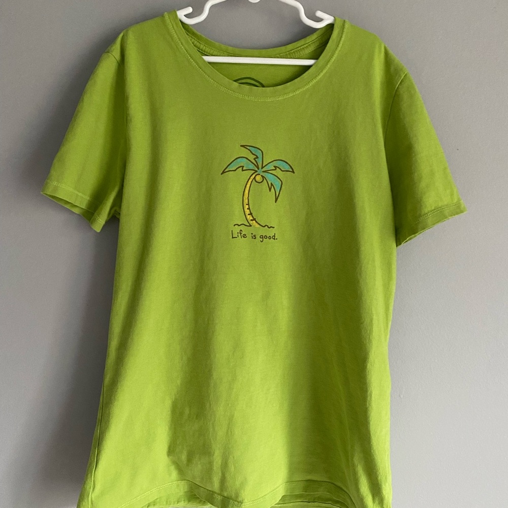 lime green life is good tee!!